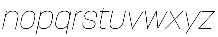 Korolev Thin Italic Font LOWERCASE