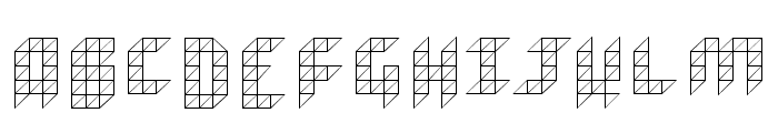 Kosetsu Grid Font UPPERCASE