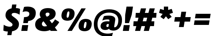 Kranto Black Display Italic Font OTHER CHARS