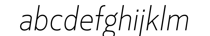 Kranto Cond Thin Display Italic Font LOWERCASE