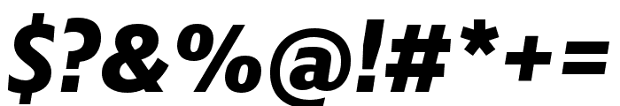 Kranto ExtraBold Display Italic Font OTHER CHARS