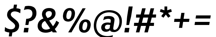 Kranto Medium Display Italic Font OTHER CHARS