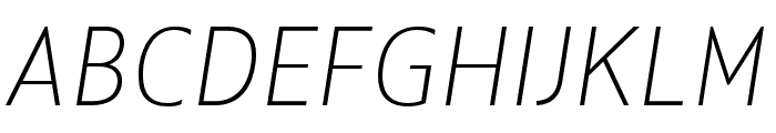 Kranto Thin Display Italic Font UPPERCASE