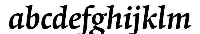Krete Medium Italic Font LOWERCASE