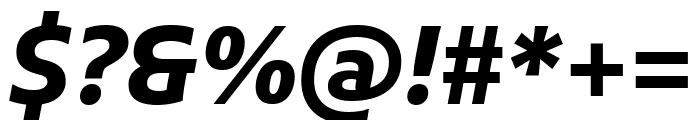 Kufam Bold Italic Font OTHER CHARS