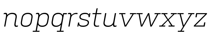 Kulturista Light Italic Font LOWERCASE