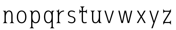 Kurobara Gothic Light Font LOWERCASE