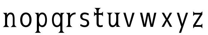 Kurobara Gothic Regular Font LOWERCASE