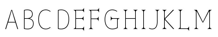 Kurobara Gothic Thin Font UPPERCASE