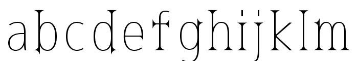 Kurobara Gothic Thin Font LOWERCASE