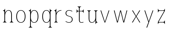 Kurobara Gothic Thin Font LOWERCASE