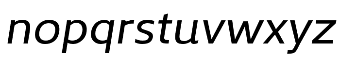 Kyrial Display Pro Regular Italic Font LOWERCASE