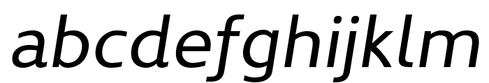 Kyrial Sans Pro Regular Italic Font LOWERCASE