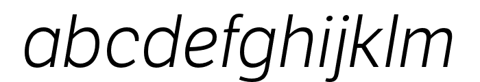 LFT Etica Compressed Light Italic Font LOWERCASE