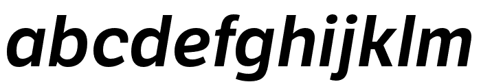 LFT Etica Compressed SemiBold Italic Font LOWERCASE