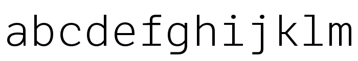 LFT Etica Mono Light Font LOWERCASE