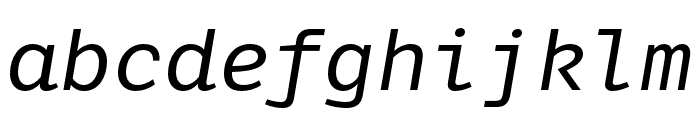 LFT Etica Mono Regular Italic Font LOWERCASE