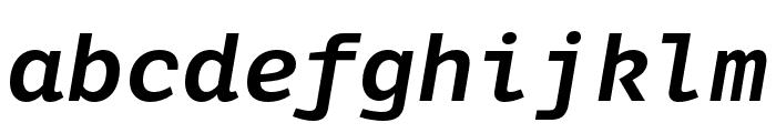 LFT Etica Mono Semibold Italic Font LOWERCASE