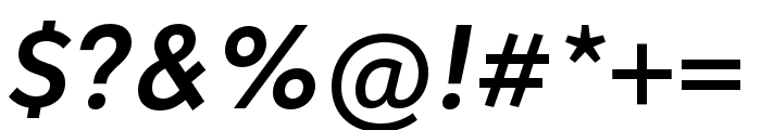LFT Etica SemiBold Italic Font OTHER CHARS