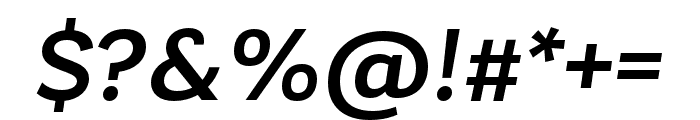 Laca Medium Italic Font OTHER CHARS