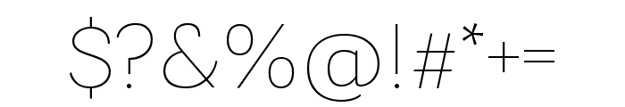 Laca Pro VF ExtraLight Font OTHER CHARS