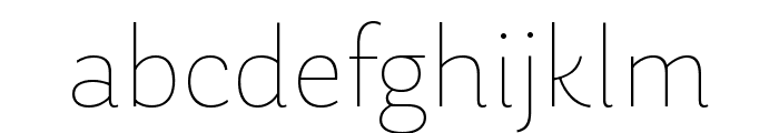 Laca Pro VF ExtraLight Font LOWERCASE