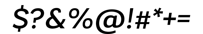 Laca Regular Italic Font OTHER CHARS