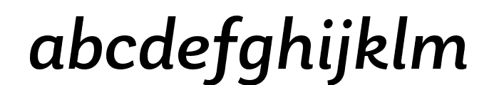 Laca Regular Italic Font LOWERCASE