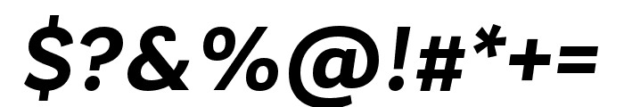 Laca SemiBold Italic Font OTHER CHARS
