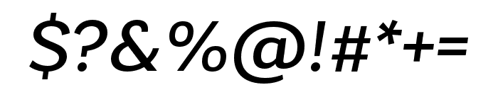 Laca Text Regular Italic Font OTHER CHARS