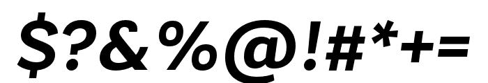 Laca Text SemiBold Italic Font OTHER CHARS