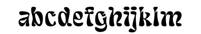 Lafleur Wide Font LOWERCASE