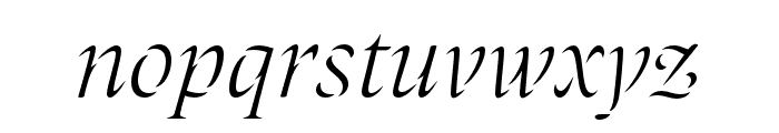 Laima Thin Italic Font LOWERCASE
