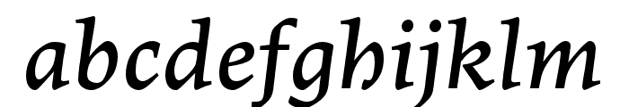 Lapture Caption Italic Font LOWERCASE