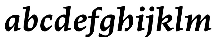 Lapture Caption Semibold Italic Font LOWERCASE