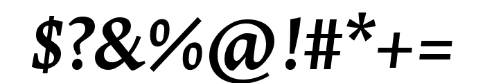 Lapture Display Semibold Italic Font OTHER CHARS