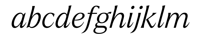 Larken Light Italic Font LOWERCASE