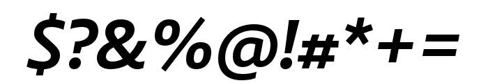 Laski Sans Bold Italic Font OTHER CHARS