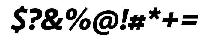 Laski Sans ExtraBold Italic Font OTHER CHARS