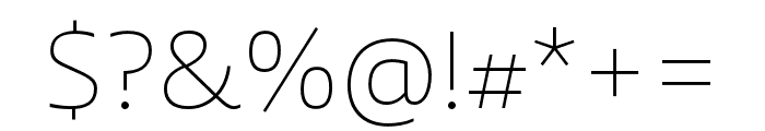 Laski Sans ExtraLight Font OTHER CHARS
