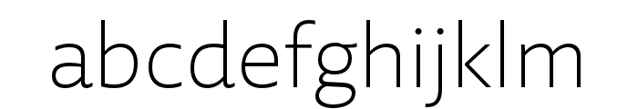 Laski Sans Light Font LOWERCASE