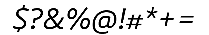 Laski Sans Regular Italic Font OTHER CHARS