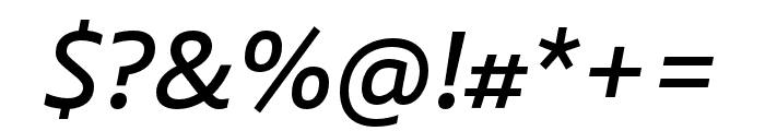 Laski Sans SemiBold Italic Font OTHER CHARS