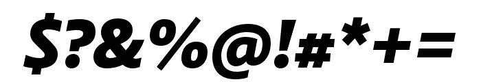 Laski Sans Stencil Black Italic Font OTHER CHARS