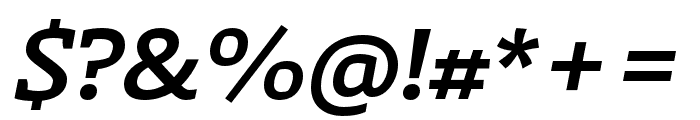 Laski Slab Bold Italic Font OTHER CHARS