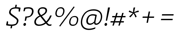 Laski Slab Book Italic Font OTHER CHARS