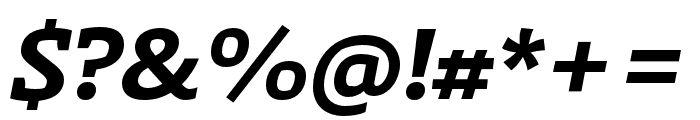 Laski Slab ExtraBold Italic Font OTHER CHARS