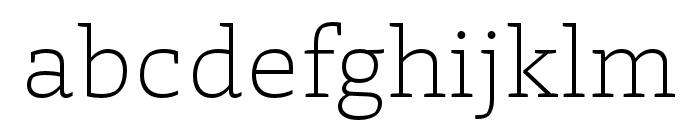 Laski Slab Light Font LOWERCASE