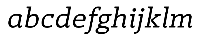 Laski Slab Regular Italic Font LOWERCASE