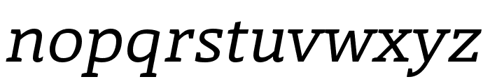 Laski Slab Regular Italic Font LOWERCASE